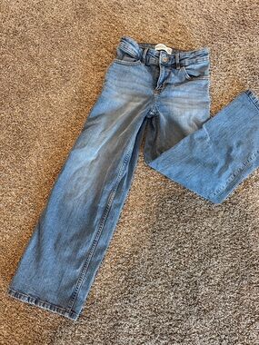 abercrombie kids light blue straight leg jeans